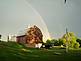 double rainbow over our barn
