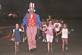 Uncle Sam marches with the children to  