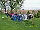 Clean clothes hanging on the clothesline. Mother's work is never finished!. Taken Mother's Day 2010 Cascade, Iowa by Diane Harris.