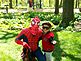 Spiderman & Noah Cornell. Taken May 18, 2009 Dubuque Arboretum by Grandma Jan Schmitt.