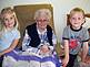 Great Great Grandma Hilda Felderman with Ellie and Quinn Felderman. Taken June 2009 Aat Mill Valley Care Center, Bellevue IA by Great Grandma Dorothy.