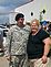 Sergeant Adam Lenz and his wife Brandie. Taken 8-3-2010  Peosta Community Center by Kim Carner.