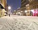 Mainstreet during snow