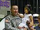 Steve Kremer, deployment to Afganistan, with daughter, Alayna Kremer. Taken Aug. 3, 2010 Cedar Falls, IA by Patti Menster.