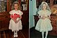 My daughter, Amelia on the left, dressed for her 1st Communion on May 7th wearing the same dress I wore(on the right). It was also worn by my sister & was originally my aunt's dress-worn by 3 generations.Taken May 7, 2011 at our home by her mother.