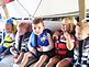 Lilly Lowenberg, Hayden Lowenberg, Joe Ashkar, Sam Ashkar, and Gunner Kuhle. Taken Late August Boating on the Mississippi by Elizabeth Kuhle.