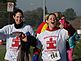 Rachel Fleege and Jodi Graves are exicted they made it to the finish line. Taken October 17th, 2009 Unified Therapy Services by Sarah Biedermann.