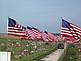 Avenue of Flags. Taken Sunday May 24,2009 Edgewood Ia. Cemetery 