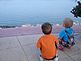 Two boys looking at river. Taken 9/9/09 Riverfront by Jennifer.