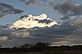 A white capped cloud sits above a downpour of rain. Taken September 12, 2010 Dubuque by Beth Jenn.