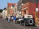 Mineral Point's business district has lots of galleries and shops. This photo was taken during the annual Cornish Fest with a visit by the Chicago Area Model A Club.