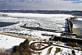 Winter view of the Lock and Dam from Eagle Point Park