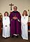 Erin, Carleigh alter serving with Fr. McElroy. Taken 03/21/10 St. Mary's Church in Schwenksville, PA by Lorna.