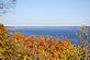 Fall day on a Bluff over Mud Lake. North of Dubuque