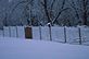 The snow laced the garden fence and framed it in a picture perfect memory for ever.. Taken 2-24-12 Backyard by Peggy Driscoll.