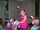 Natty,and Her Friend Stuck her Birthday Stick Balloon in her hair . Taken 9-18-09 Nattys House by Grandma Judi.