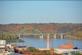 A view of the colorful bluffs across the river . Taken in mid October  at Cleveland Park by Lorlee Servin.