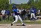 Mike Hoppman of the East Dubuque Warriors hits a fourth inning home run against the Warren/Stockton Warhawks, Saturday in the Regional Final.