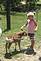 These photo's taken Tues, July 1, 2008. McKinzie Culbertson meeting Uncle Bert Tranel's Miniature Pony's.