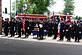 Dubuque Fire fighters salute a fallen comrade