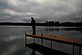 Early morning fisherman. Taken October 5, 2009 Boulder Junction, WI by Rich Bugalski.