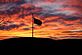 A flag in the sunset. Taken Sunday Nov 28 2010 East Dubuque, IL by Joseph Feyen.