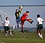 Jarrod Dura (21) Jordan Steuer (GK) Connor Huff (6) and Bobby McCaw (3). Taken May 21st At the Dubuque Soccer Complex; Substate game Dubuque Hempstead versus Dubuque Senior. by Lauren McQueeney.