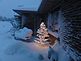 a Christmas light in the storm . Taken 12/20/12 St. Catherine Rd.  Bellevue, Iowa by Bonnie Theisen.