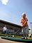 Peyton McIntosh (2yrs 2 mo) lining up a drive. Taken on Memorial Day at Derby Grange driving range by taken by Adriel McIntosh.