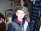 Paxton with his beloved coon hat. Taken Christmas Day 2009 Greatgrandma D's house by Greatgrandma D.