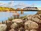 The train bridge during golden hour. Taken September 8 in Dubuque  by Lorlee Servin.